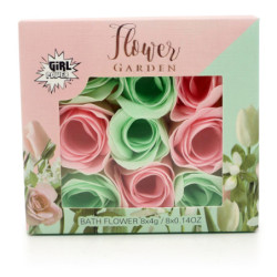 SET DE BAÑO FLORES DE JABON. FLORES DE JARDIN