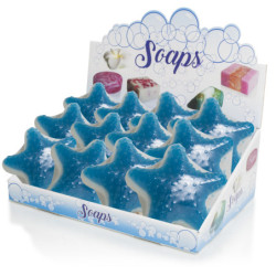 EXPOSITOR DE 12 UNIDADES JABONES ESTRELLA DE MAR