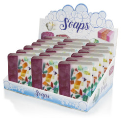 EXPOSITOR DE 18 JABONES TUTTI FRUTTI