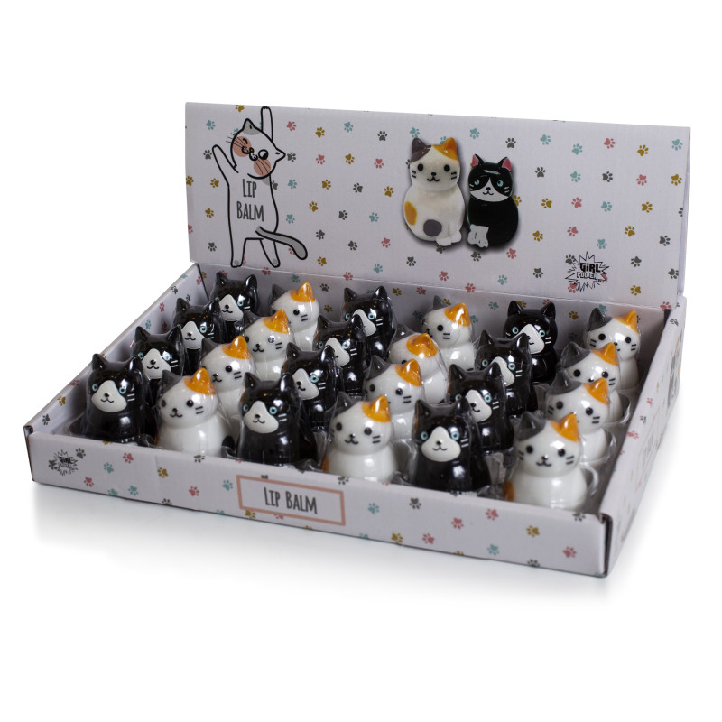 EXPOSITOR BALSAMOS LABIALES GATOS 24 UNIDADES EXPOSITOR BALSAMOS LABIALES GATOS 24 UNIDADES