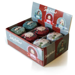 EXPOSITOR BALSAMO LABIAL 12 UNIDADES. LADY COTTON