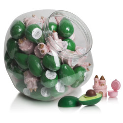 EXPOSITOR BALSAMOS LABIALES CASTILLO Y AGUACATE 70 UNIDADES