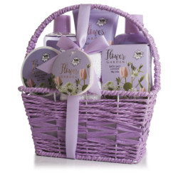 SET DE BAÑO CESTAS LAVANDA