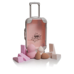 MALETA TROLEY  CON ESPONJAS DE MAQUILLAJE