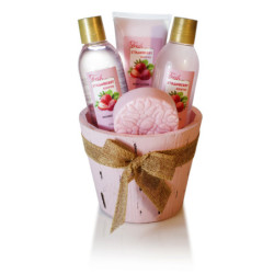 CUBO DE MADERA: GEL DE DUCHA 170 ML. LOCIÓN CORPORAL 120 ML. BURBUJAS DE BAÑO 170 ML. JABÓN 80 GRAMOS. FRAGANCIA:: FR