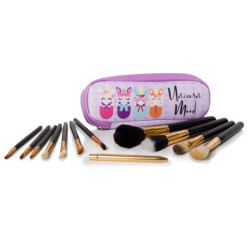NECESER CON SET DE BROCHAS. 12 BROCHAS. UNICORN MOOD.