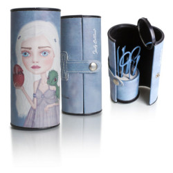 CUBILETE MANICURA CON ESPEJO.  MADRE DE DRAGONES