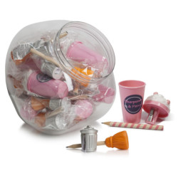 EXPOSITOR SURTIDO LAPICES CON SACAPUNTAS 20 UNIDADES