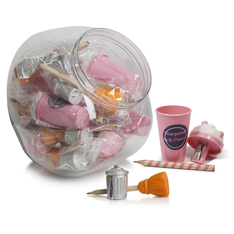 EXPOSITOR SURTIDO LAPICES CON SACAPUNTAS 20 UNIDADES