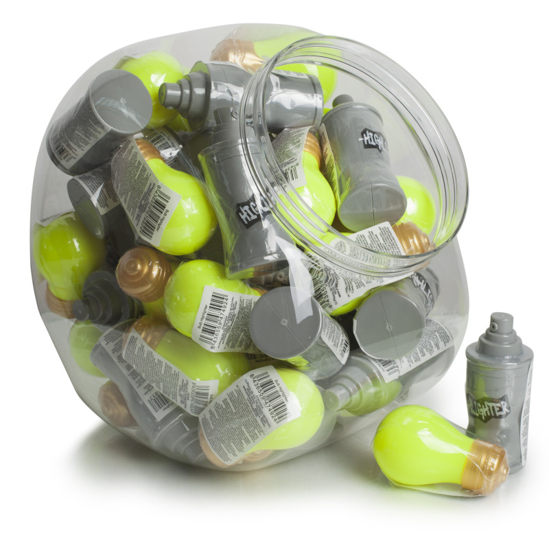 EXPOSITOR ROTULADORES FLUERESCENTES BOMBILLA Y SPRAY. 50 UNIDADES