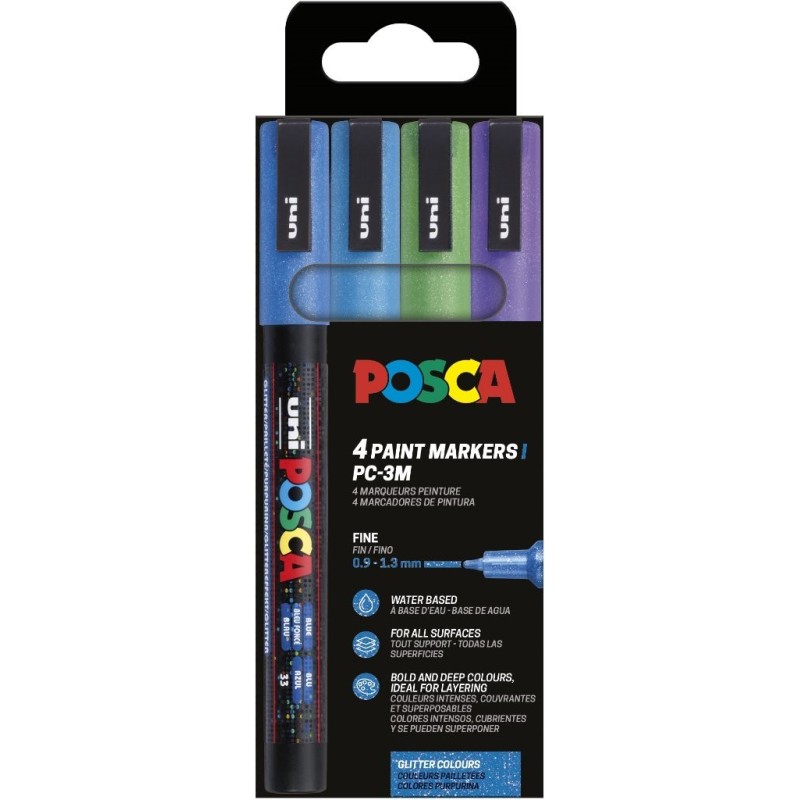 PC-3M/4C SET COLORES FRÍOS PURPURINA