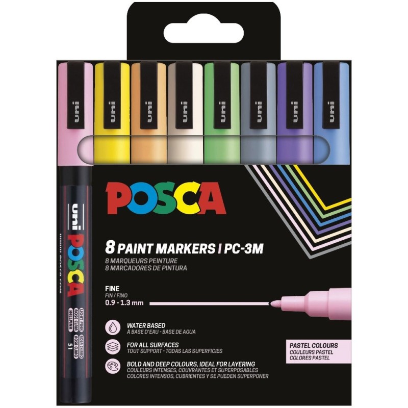 PC-3M/8C SET COLORES PASTEL