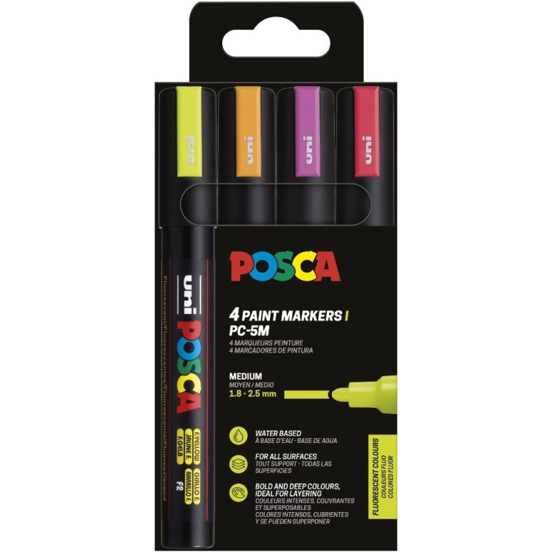 PC-5M/4C SET COLORES FLUOR