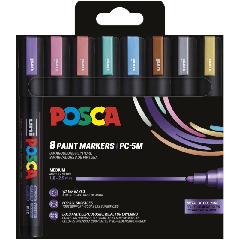 PC-5M/8C SET COLORES METÁLICOS