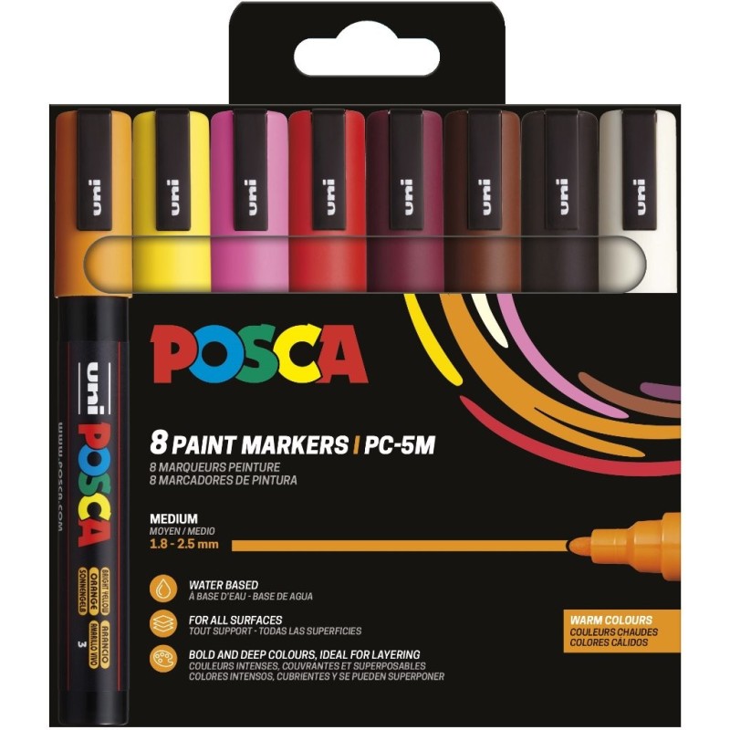 PC-5M/8C SET COLORES CÁLIDOS