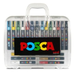 MALETA POSCA PVC 20P BÁSICOS