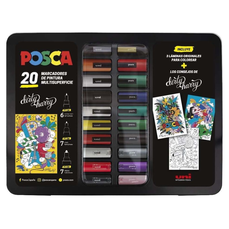 MALETA POSCA METÁLICA 20P DIRTY HARRY