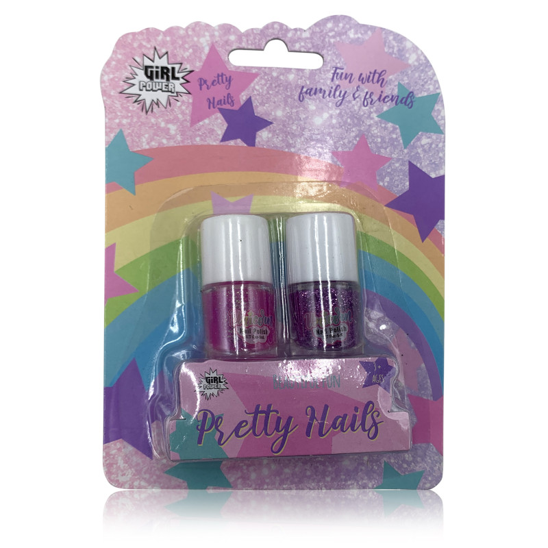 Estuche de Uñas, con dos pintauñas. Girl `Power