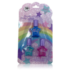 Estuche de uñas. 3 pintauñas.